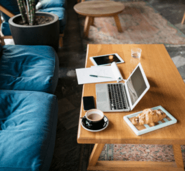 Workspace of a freelancer